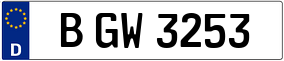 Truck License Plate